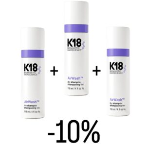 K18 Airwash suhi šampon, 3 x 118 ml